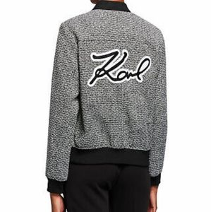 Tweed Karl Lagerfeld Bomber